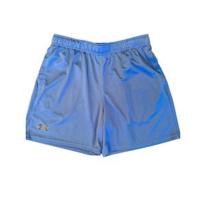 Under Armour Boys Blue Mesh Athletic Shorts Loose Fit Youth XL YXL